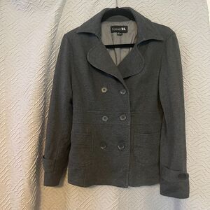 Forever 21 Women's L Gray Casual Suit Jacket – Sleek Style for Everyday Comfort